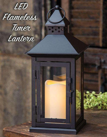LED Flameless Timer Lantern - The Fox Decor